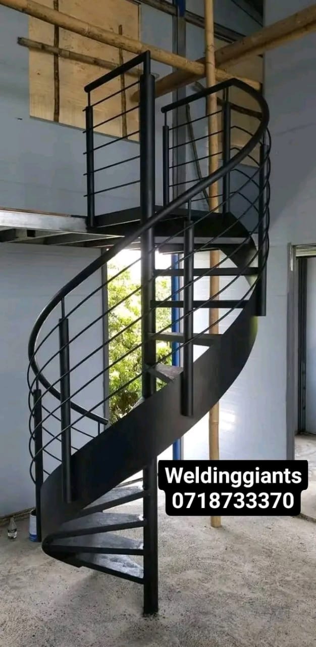 WeldingGiants steel spiral staircase installation
